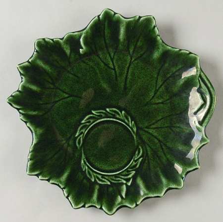 Woodfield Dark Green (Tropic) Plate for Tea & Toast Snack Set
