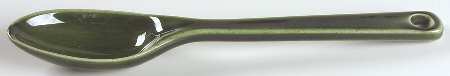 Woodfield Dark Green (Tropic) Salad Serving Spoon, Solid Piece