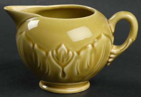 Woodfield Golden Fawn Footed Creamer