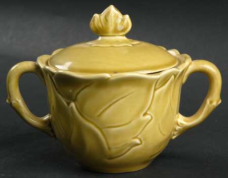 Woodfield Golden Fawn Flat Sugar Bowl & Lid