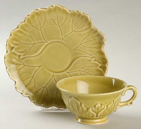 Woodfield Golden Fawn Footed Cup & Saucer Set