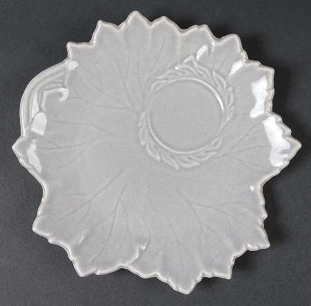 Woodfield Dove Gray Plate for Tea & Toast Snack Set