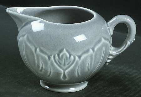 Woodfield Dove Gray Footed Creamer