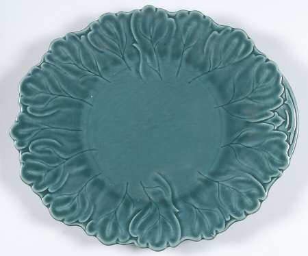Woodfield Seafoam Green (Jungle) 13" Oval Serving Platter