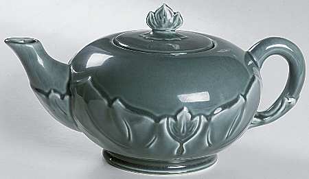 Woodfield Seafoam Green (Jungle) Teapot & Lid