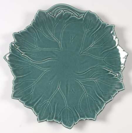 Woodfield Seafoam Green (Jungle) 13" Chop Plate (Round Platter)