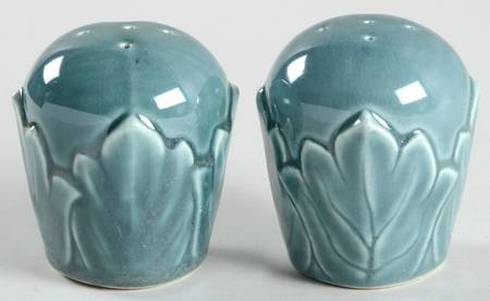 Woodfield Seafoam Green (Jungle) Salt & Pepper Set