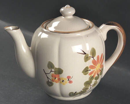 Peach Blossoms Teapot & Lid