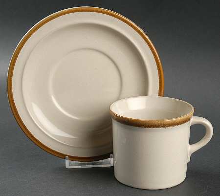 Plum Blossom Flat Cup & Saucer Set