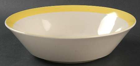 Sandpebbles Yellow 9" Round Vegetable Bowl