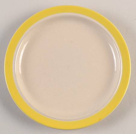 Sandpebbles Yellow Salad Plate
