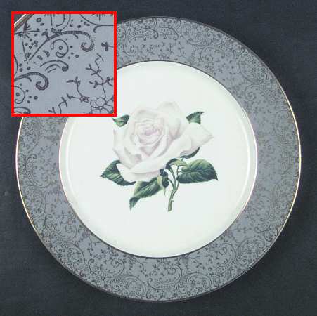 Chantilly Gray Dinner Plate