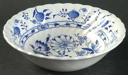 Blue Lily Coupe Cereal Bowl