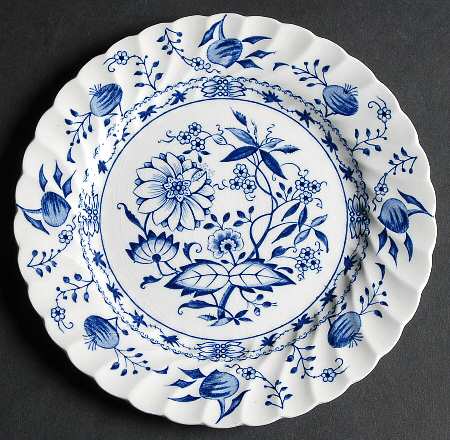 Blue Lily Bread & Butter Plate