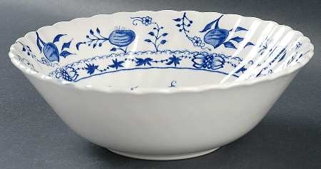 Blue Lily 8" Round Vegetable Bowl