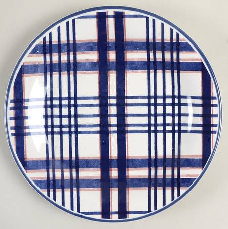 Blue Linen Salad Plate