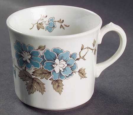 Blossomtime Blue Flat Cup