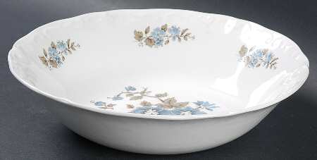 Blossomtime Blue 8" Round Vegetable Bowl