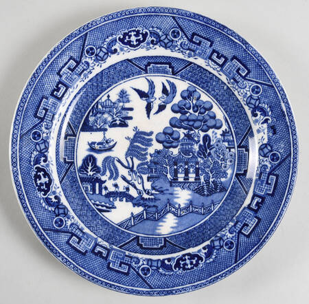 Blue Willow Luncheon Plate