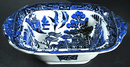 Blue Willow Oval Vegetable No Lid