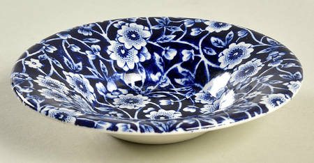 Calico Blue (Burleigh Stamp) Saucer for Demitasse Cup