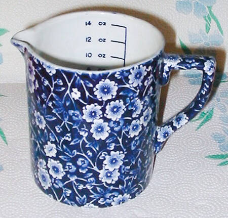 Calico Blue (Burleigh Stamp) Measuring Cup