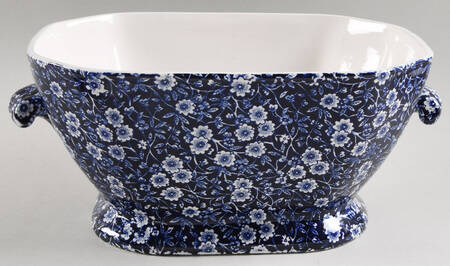 Calico Blue (Burleigh Stamp) Tureen No Lid