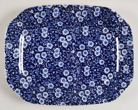 Calico Blue (Burleigh Stamp) Underplate for Tureen