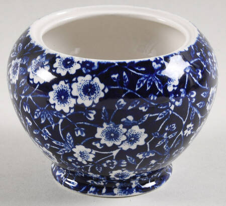 Calico Blue (Burleigh Stamp) Sugar Bowl No Lid