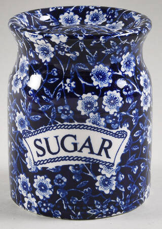 Calico Blue (Burleigh Stamp) Sugar Shaker