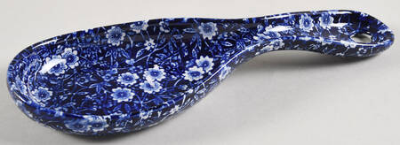 Calico Blue (Burleigh Stamp) Spoon Stacking Spoon Holder Caddy