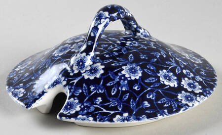 Calico Blue (Burleigh Stamp) Lid for Sauce Boat