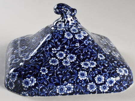 Calico Blue (Burleigh Stamp) Lid for Tureen