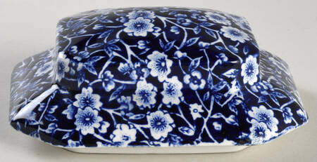 Calico Blue (Burleigh Stamp) Lid for Candy Box