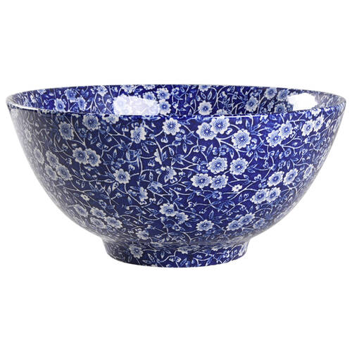 Calico Blue (Burleigh Stamp) 10" Chinese Bowl