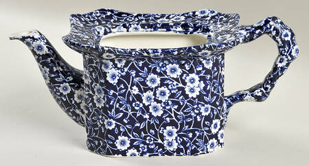 Calico Blue (Burleigh Stamp) Teapot No Lid