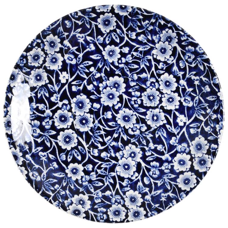 Calico Blue (Burleigh Stamp) Saucer for Cream Soup Bowl