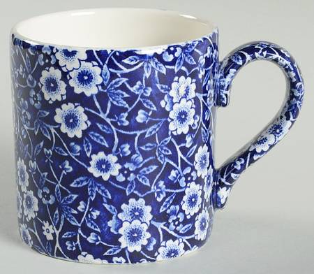 Calico Blue (Burleigh Stamp) Mug