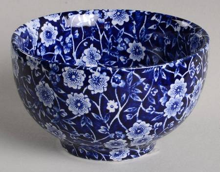 Calico Blue (Burleigh Stamp) Rice Bowl
