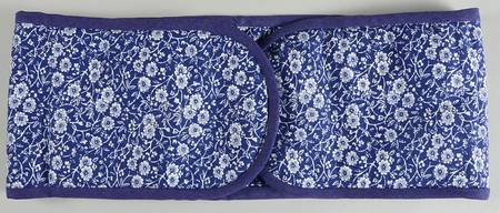 Calico Blue (Burleigh Stamp) Cloth Double Oven Glove