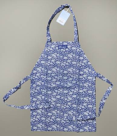 Calico Blue (Burleigh Stamp) Child's Apron