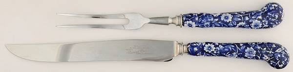 Calico Blue (Burleigh Stamp) 2-Piece Carving Set