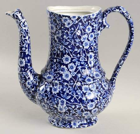 Calico Blue (Burleigh Stamp) Coffee Pot No Lid