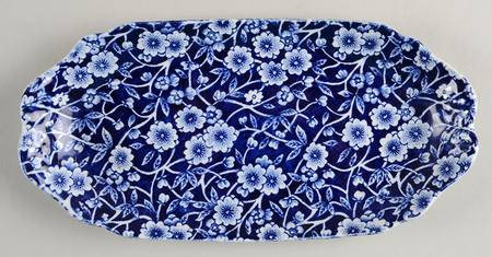 Calico Blue (Burleigh Stamp) 1/4 Lb Butter No Lid