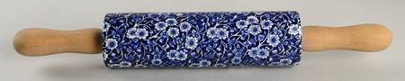 Calico Blue (Burleigh Stamp) Rolling Pin
