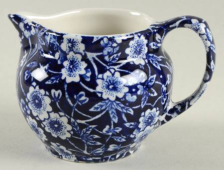Calico Blue (Burleigh Stamp) Mini Creamer