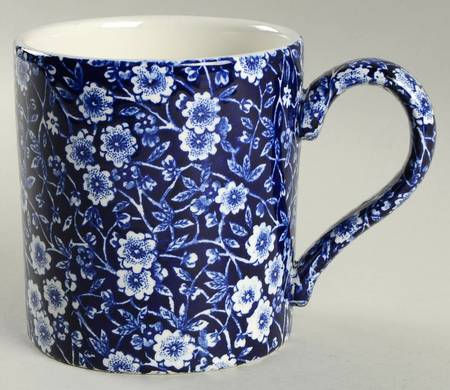 Calico Blue (Burleigh Stamp) Tall Mug
