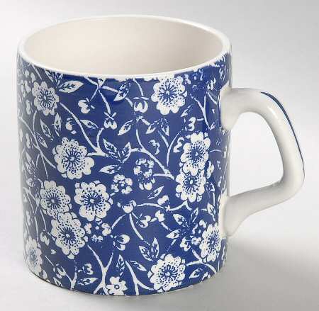 Calico Blue (Burleigh Stamp) Mug