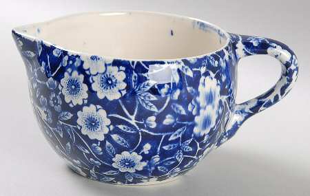 Calico Blue (Burleigh Stamp) Mini Creamer