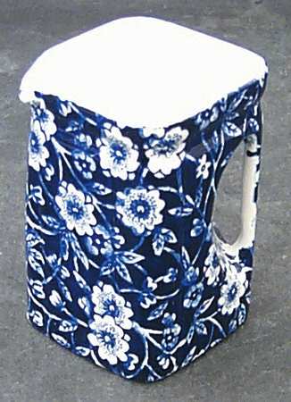 Calico Blue (Burleigh Stamp) Square Creamer